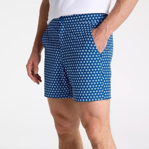 VRST Men's 6" Resort Short, Deep Denim Print, Medium, NWT - Picture 6 of 7